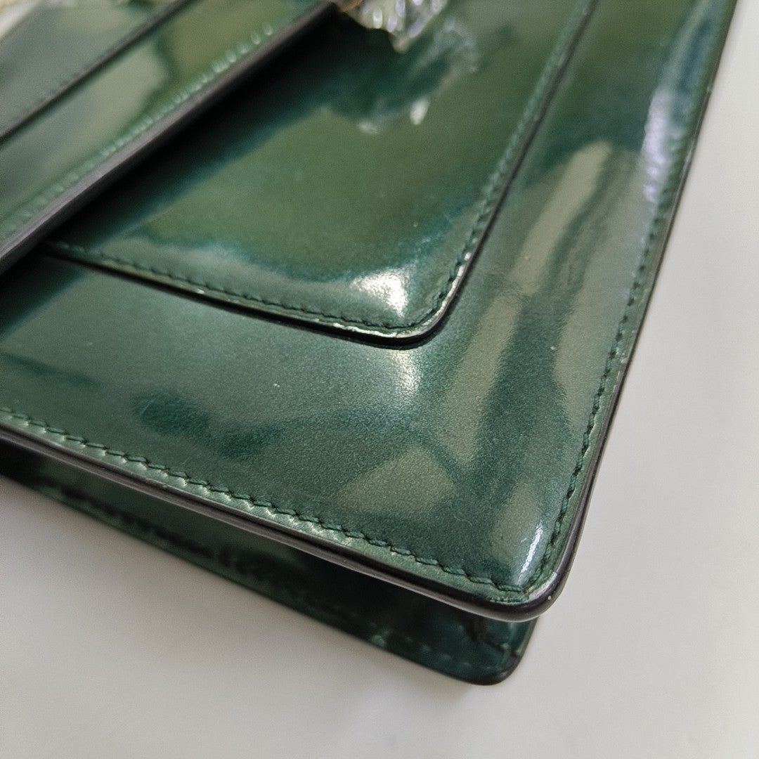 SERPENTI FOREVER Patent Leather Green