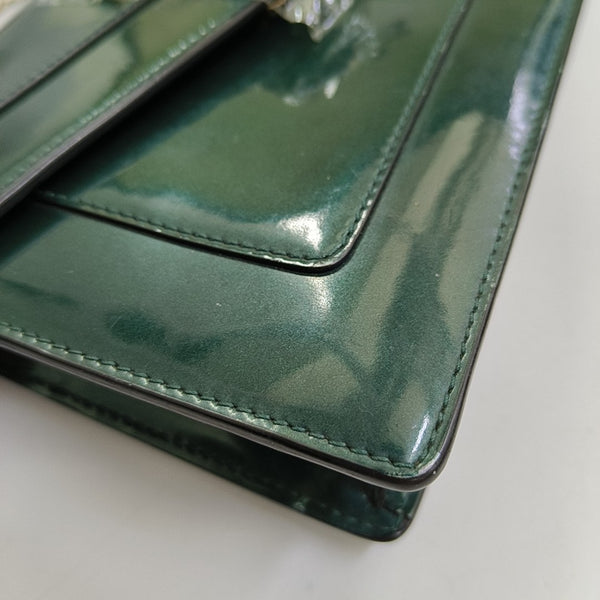 SERPENTI FOREVER Patent Leather Green