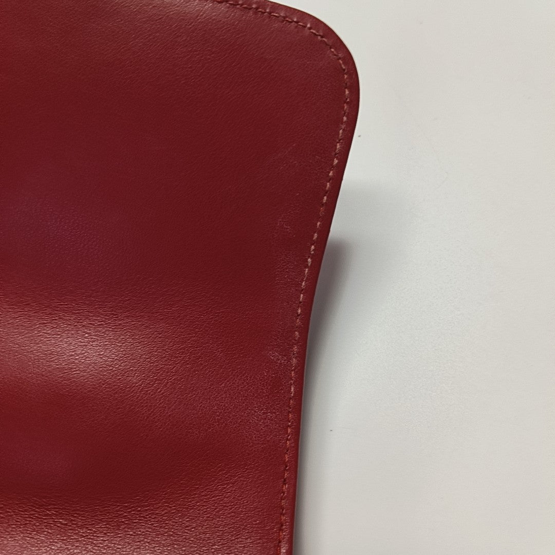 GG Marmont Small Quilted Calfskin Red