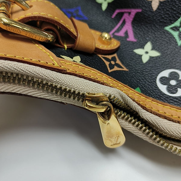 GRETA Monogram Coated Canvas Black