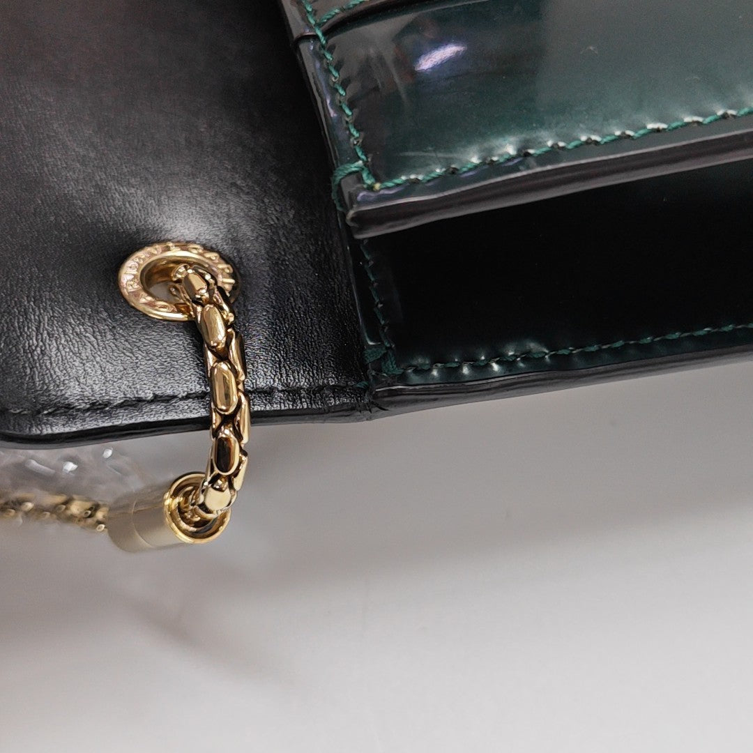 SERPENTI FOREVER Small Patent Leather Green