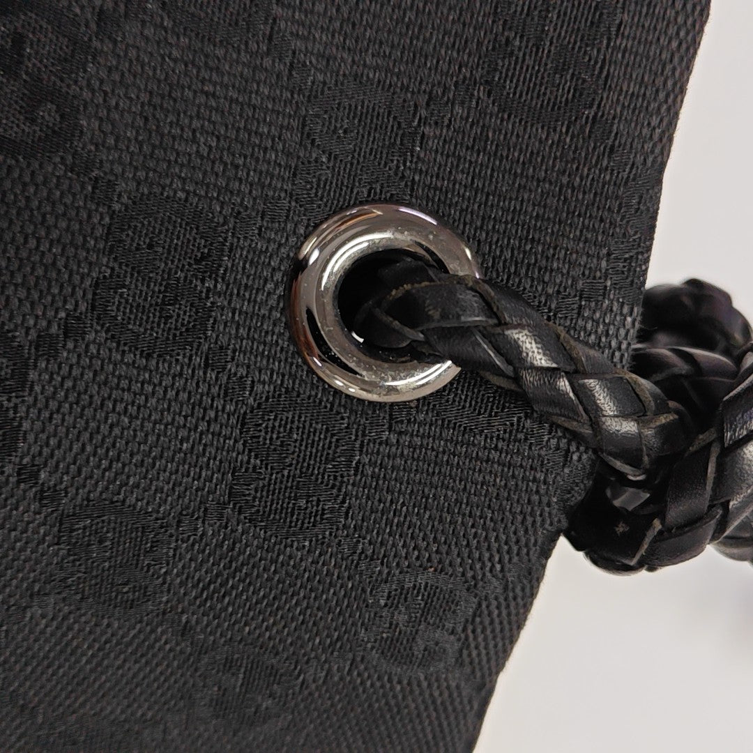 Monogram Canvas Tote Bag Black