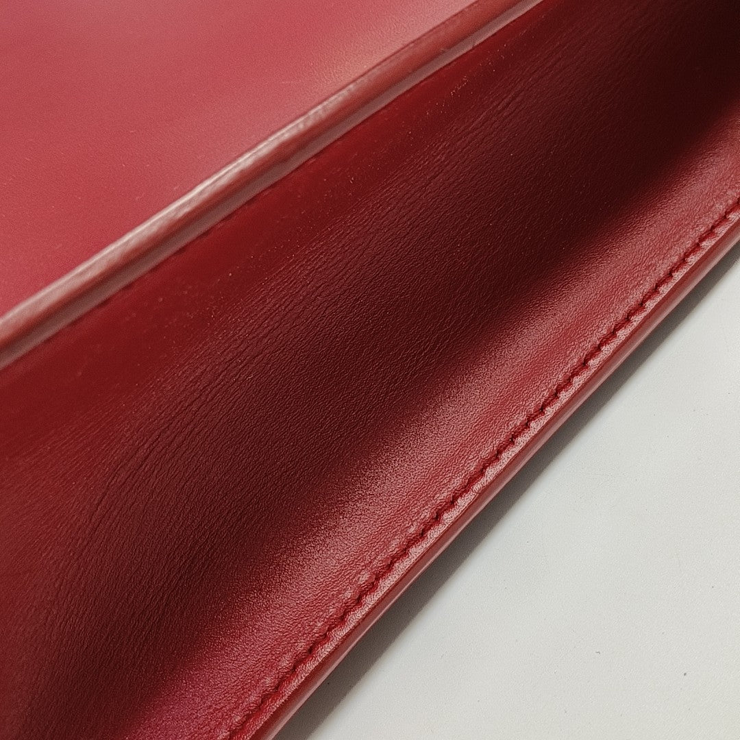 Calfskin Tote Bag Red