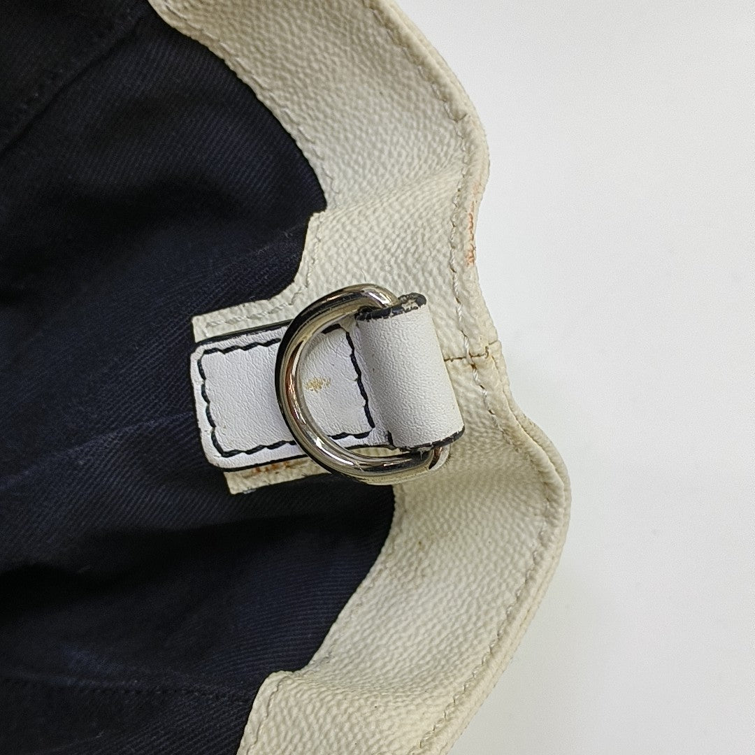 Monogram Calfskin Shoulder Bag White