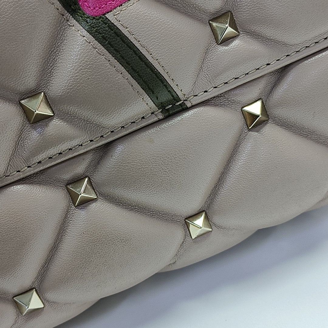 Quilted Calfskin Shoulder Bag Pink