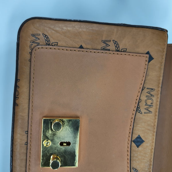 Viktor Visetos Small Monogram Coated Canvas Brown