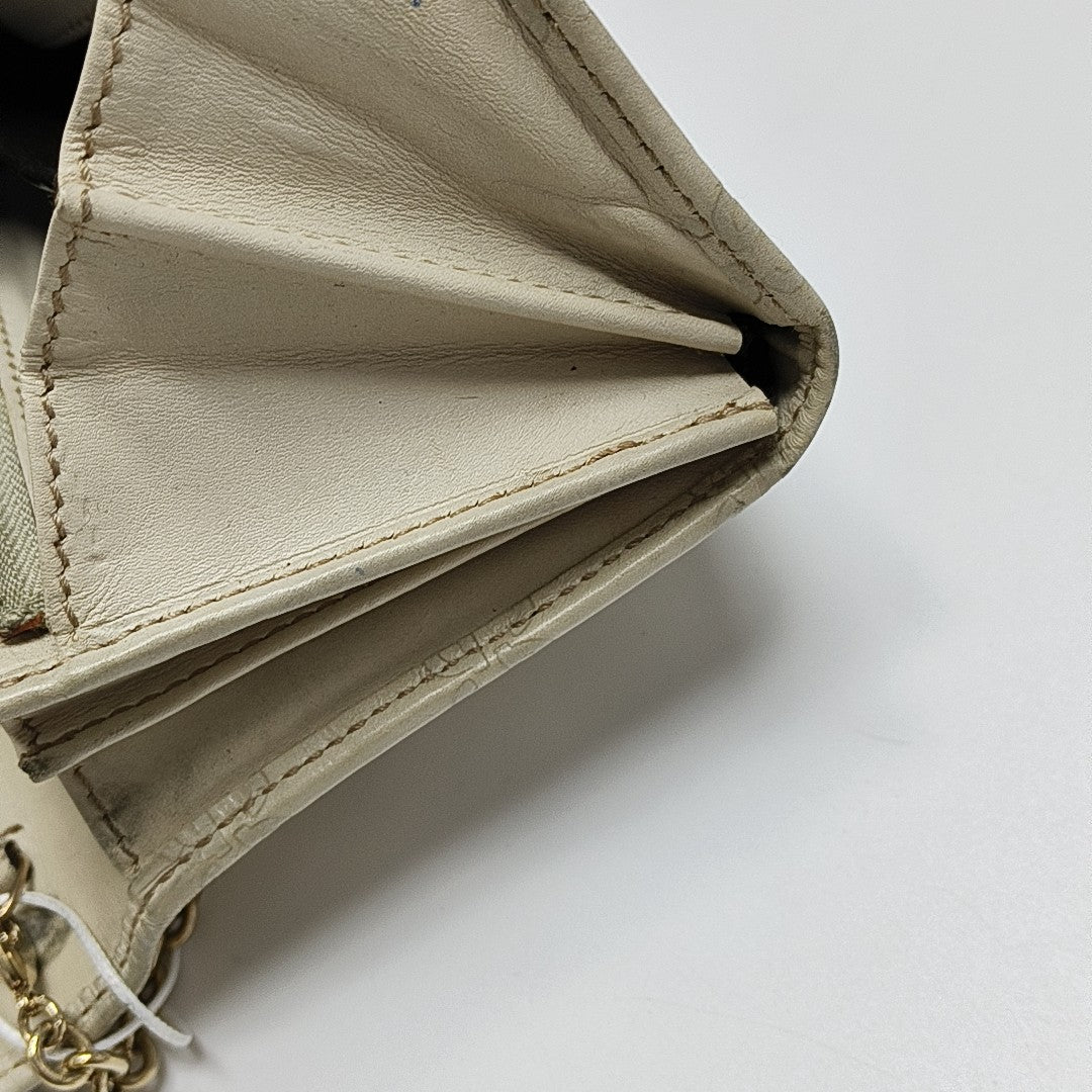 Monogram Calfskin Top Handle Bag Beige