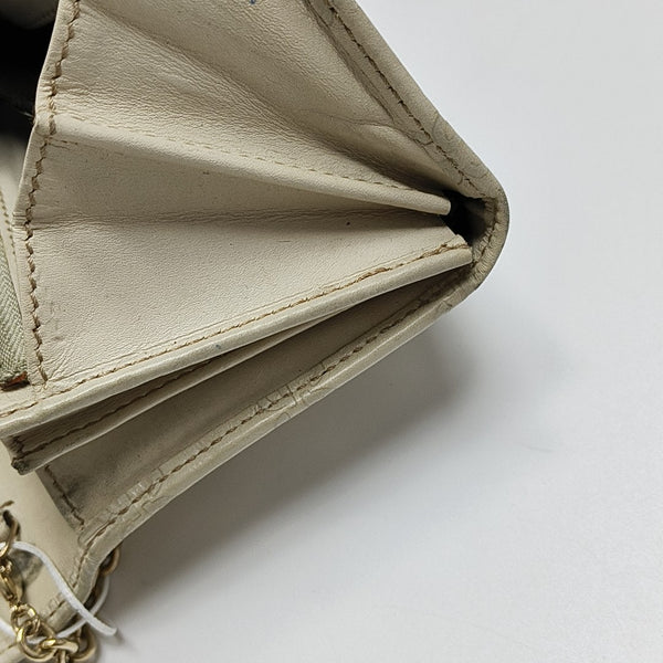 Monogram Calfskin Top Handle Bag Beige