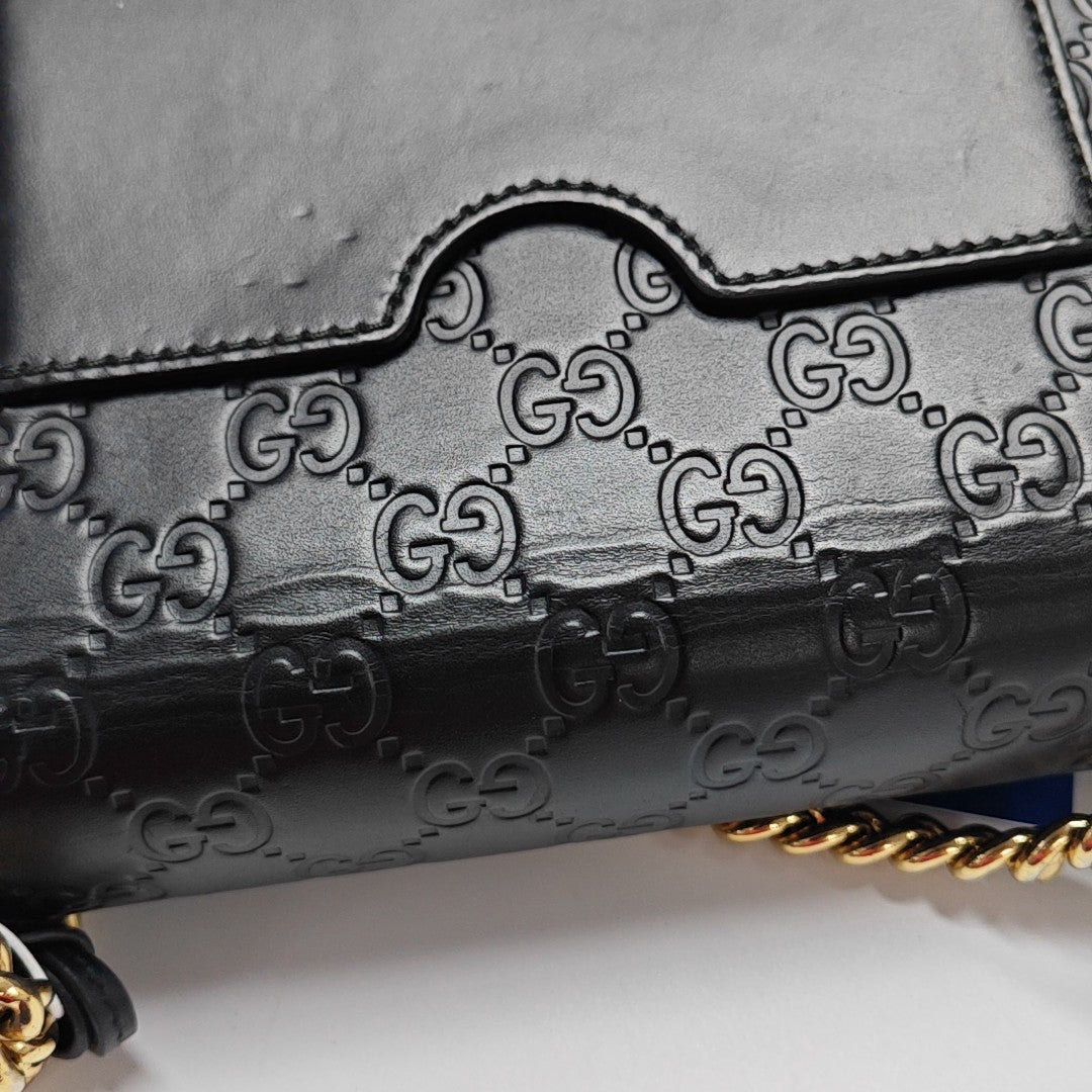 Padlock Small Monogram Calfskin Black