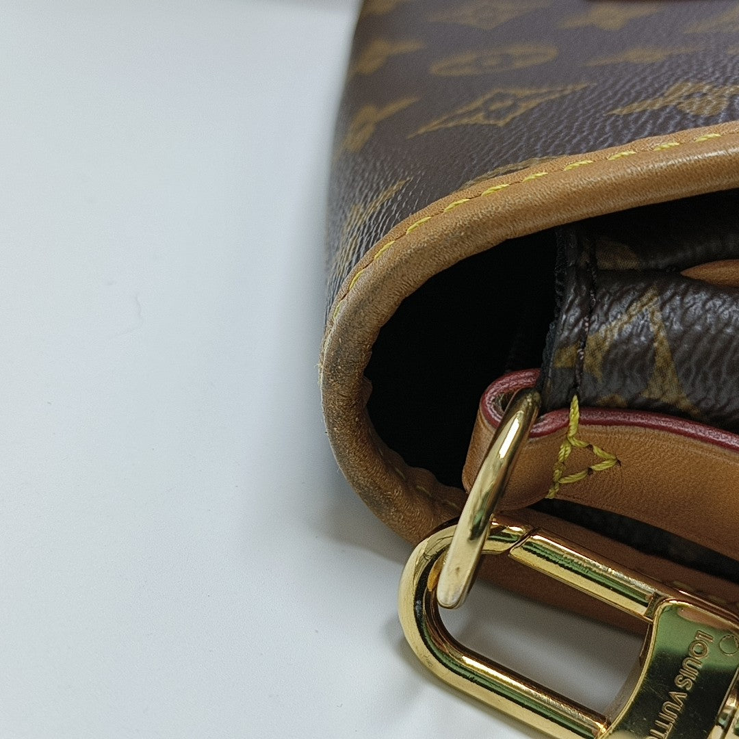 DIANE Monogram Coated Canvas Brown