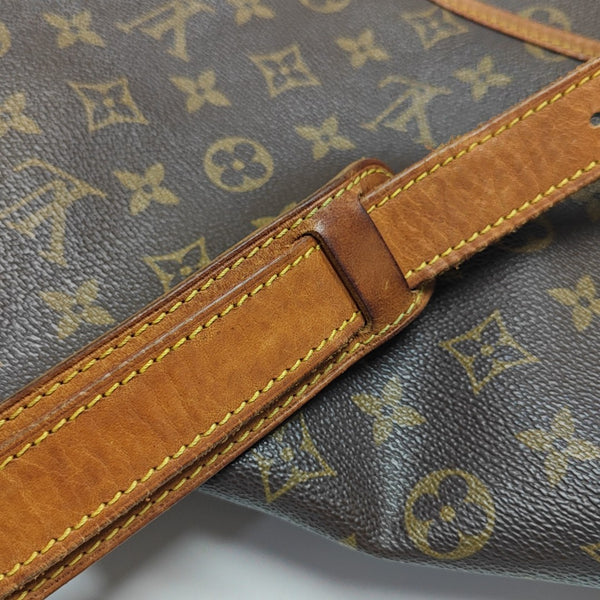 SAUMUR 35 Monogram Coated Canvas Brown