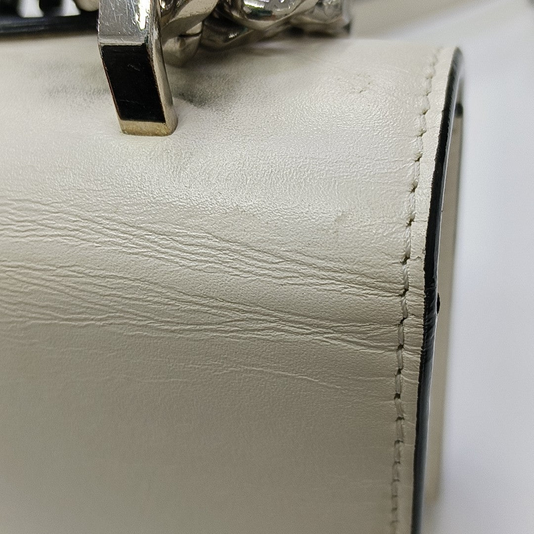 Calfskin Shoulder Bag White