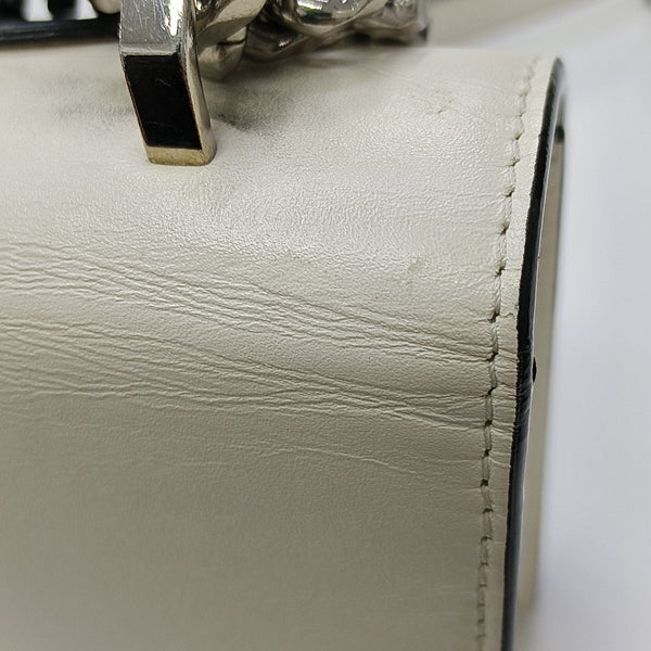 Calfskin Shoulder Bag White