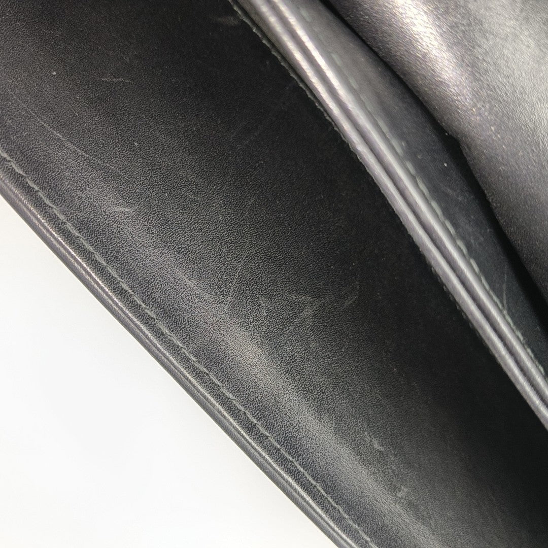 Calfskin Top Handle Bag Black