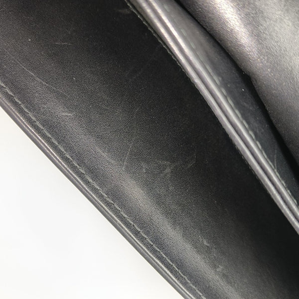 Calfskin Top Handle Bag Black