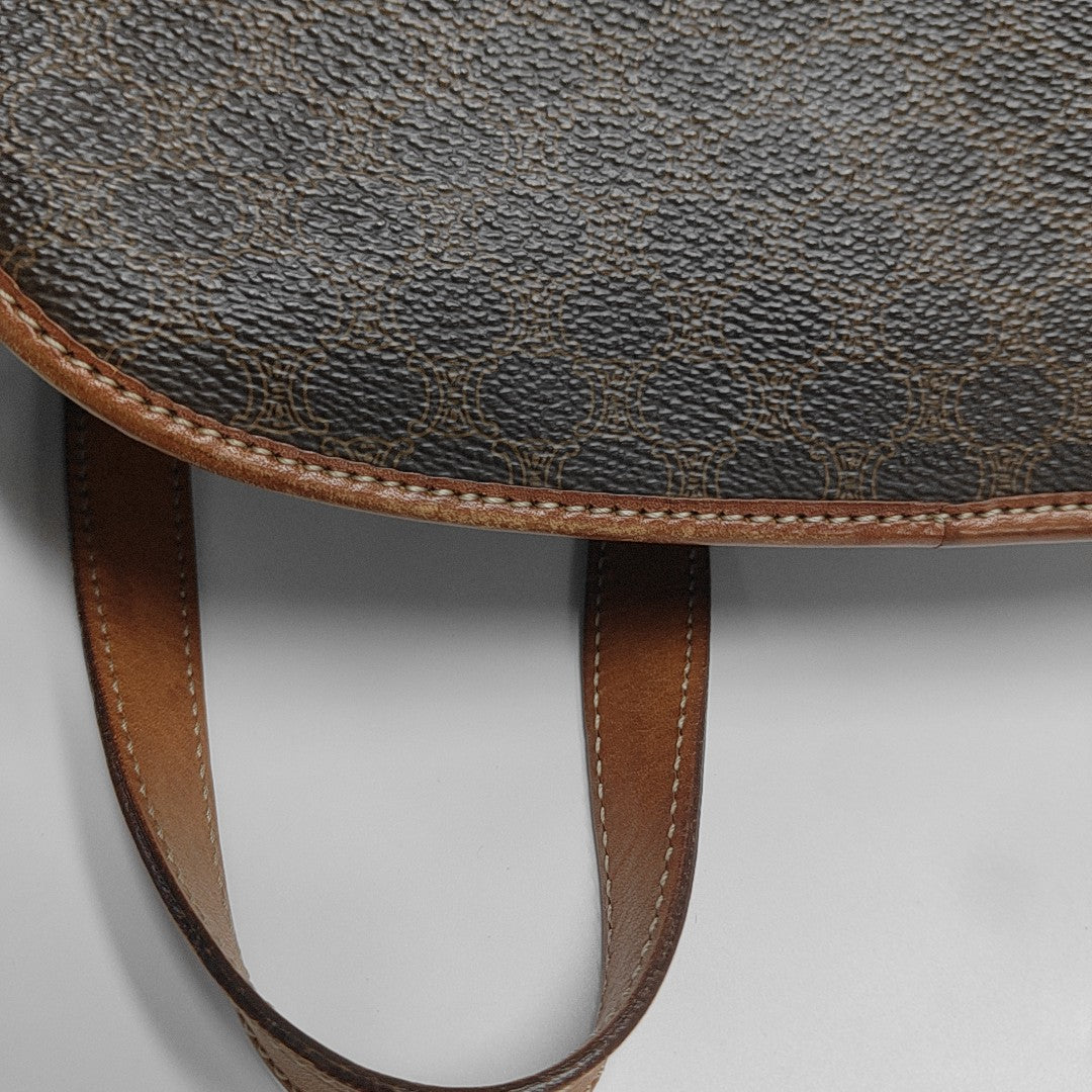 MACADAM CLUTCHES Coated Canvas Brown