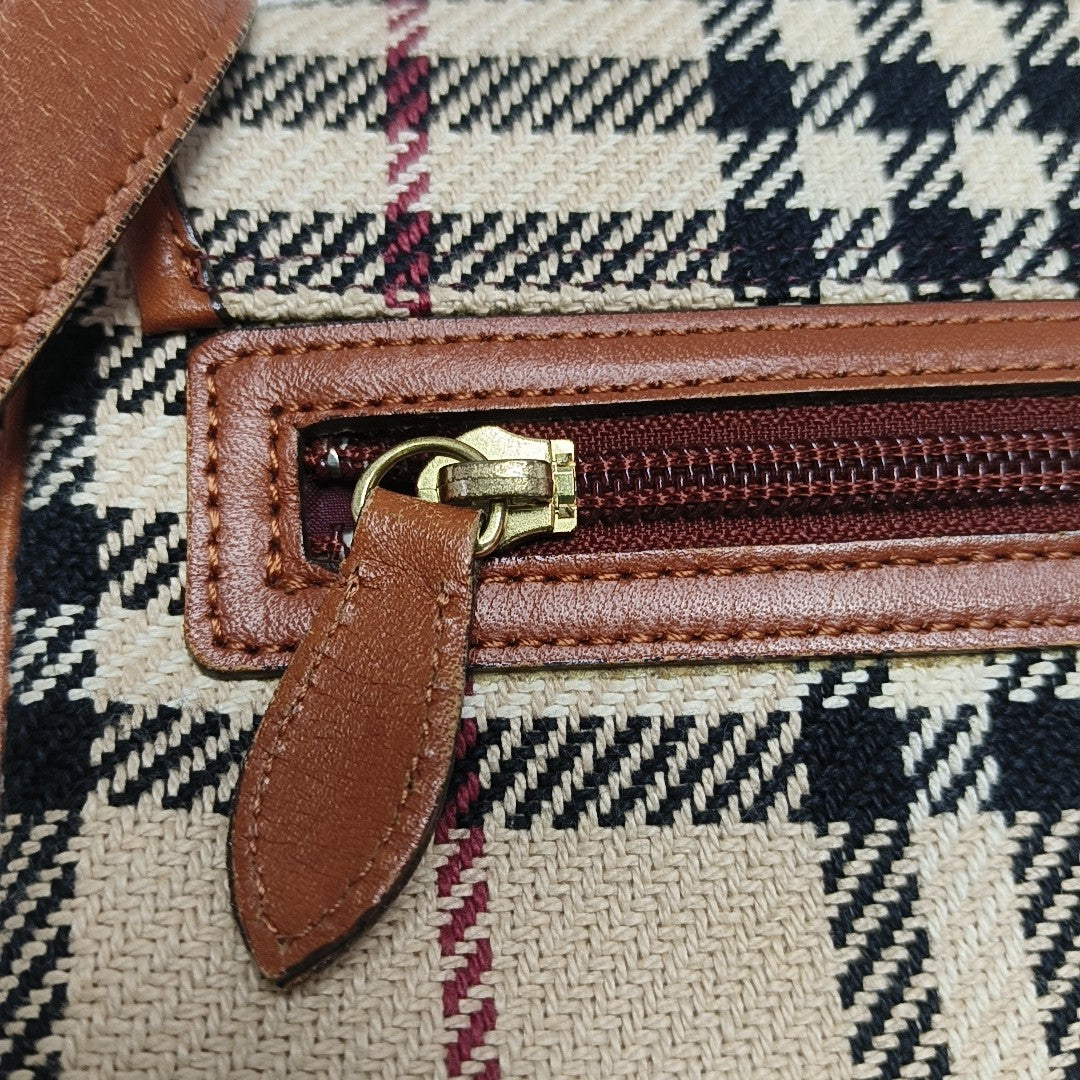 Fabric Shoulder Bag Beige