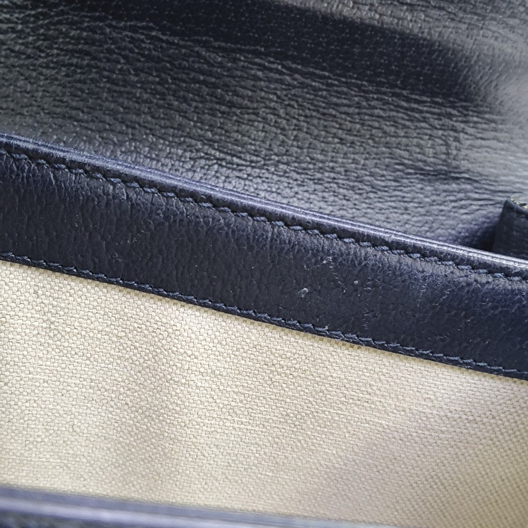 Ophidia Small Monogram Coated Canvas Beige