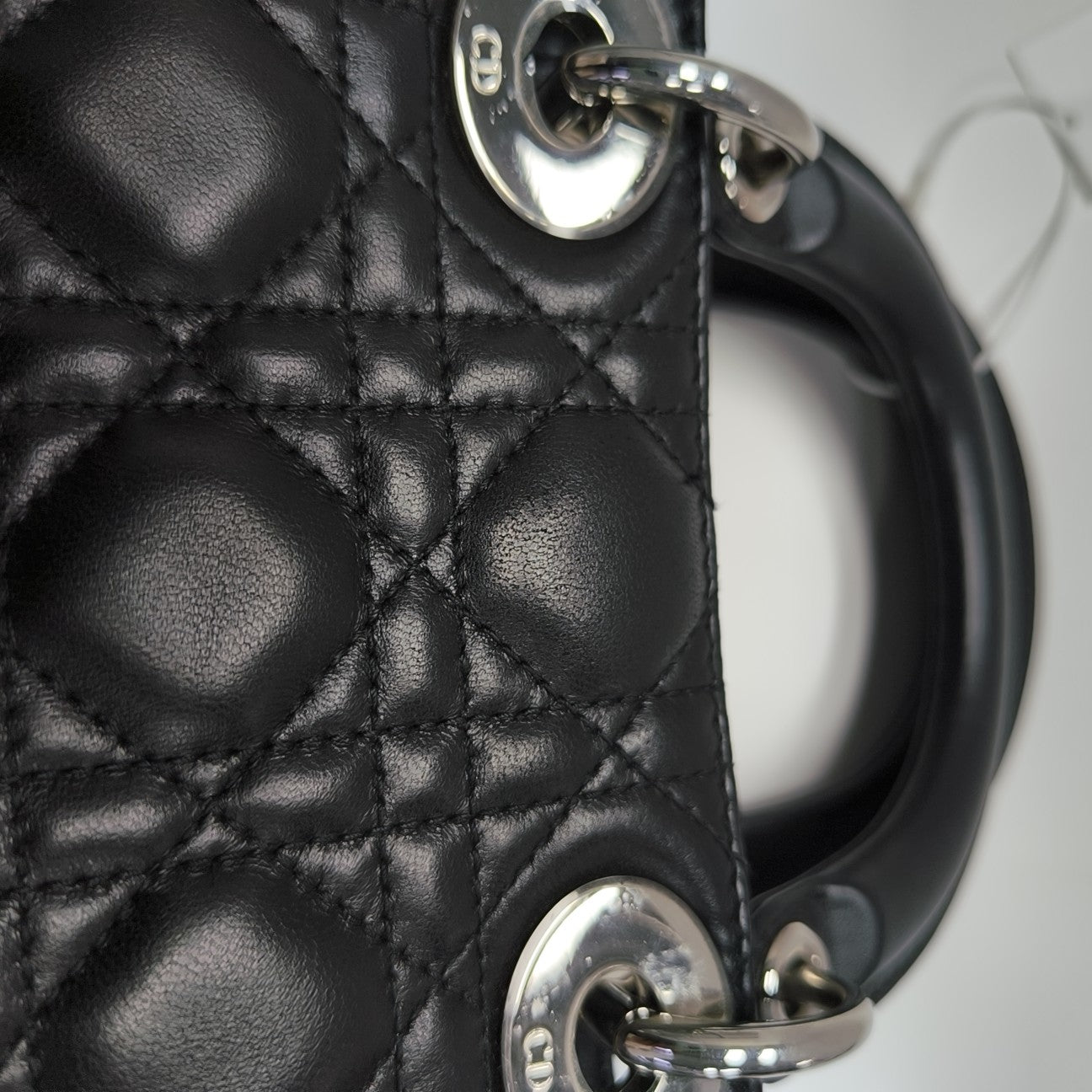 Lady Dior Mini Cannage Lambskin Black