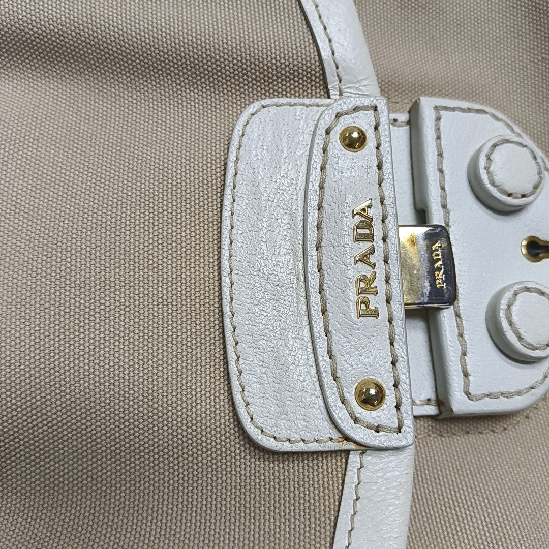 Canvas Shoulder Bag Brown