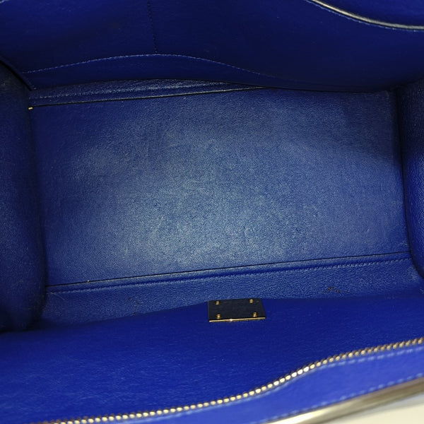 TRAPEZE Medium Calfskin Blue