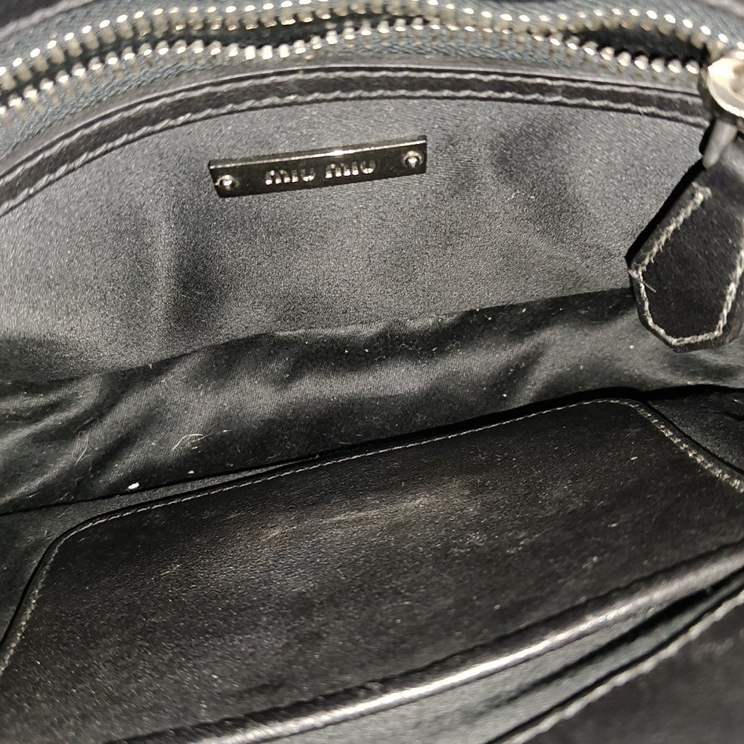 Calfskin Shoulder Bag Black