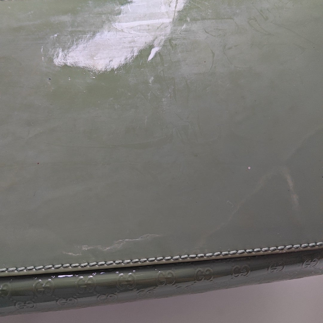 Microguccissima Monogram Calfskin Green