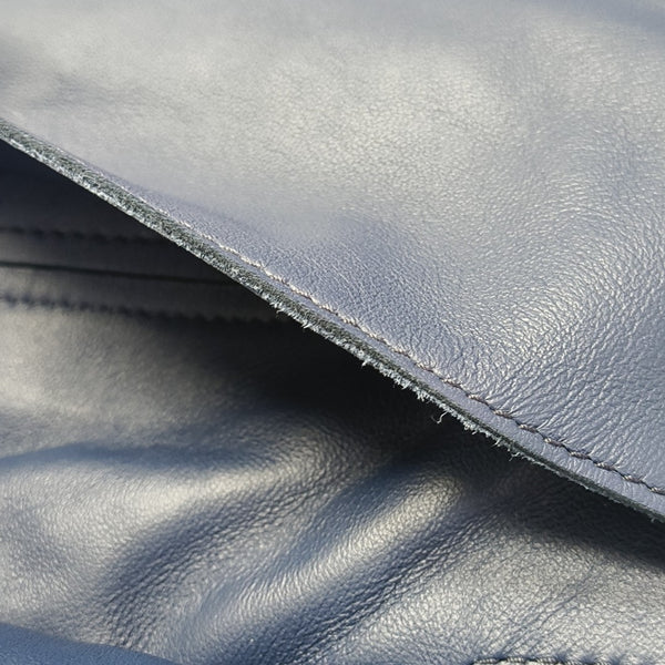 Calfskin Shoulder Bag Blue