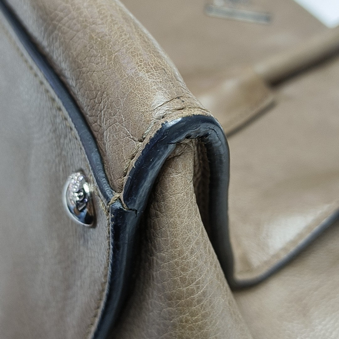 Calfskin Tote Bag Brown