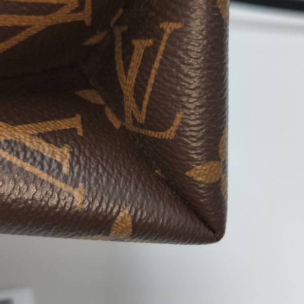LOCKY BB Monogram Coated Canvas Brown