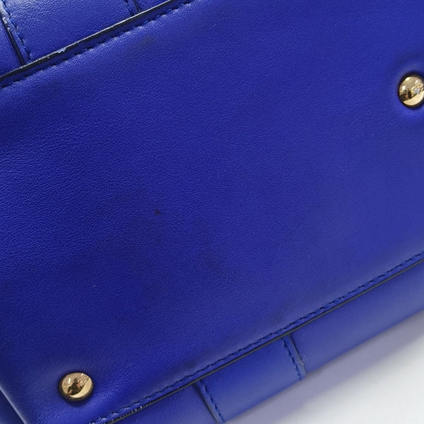 Calfskin Shoulder Bag Blue