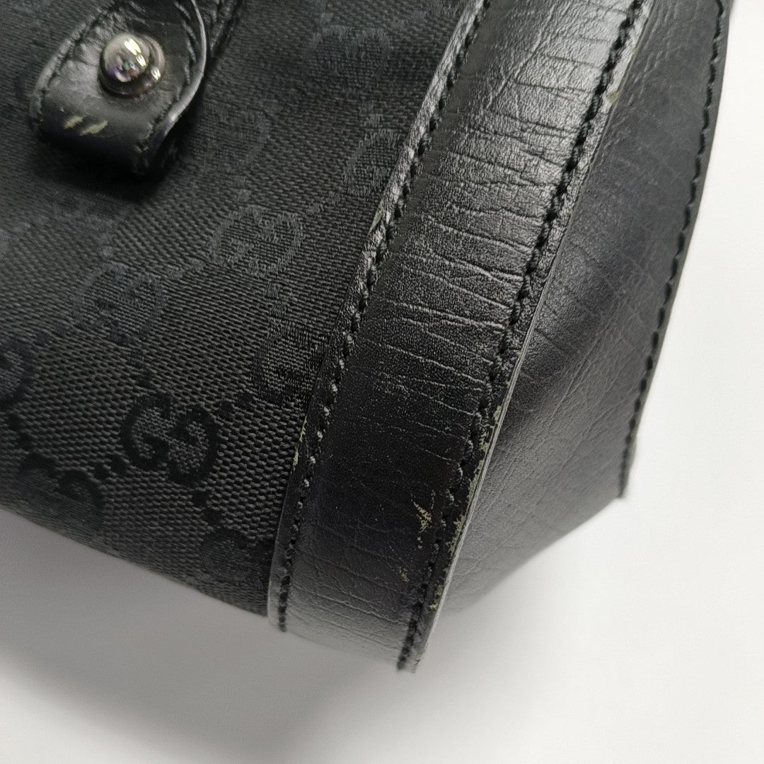 Monogram Canvas Top Handle Bag Black