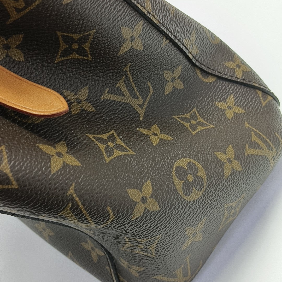 MONTAIGNE Monogram Coated Canvas Brown
