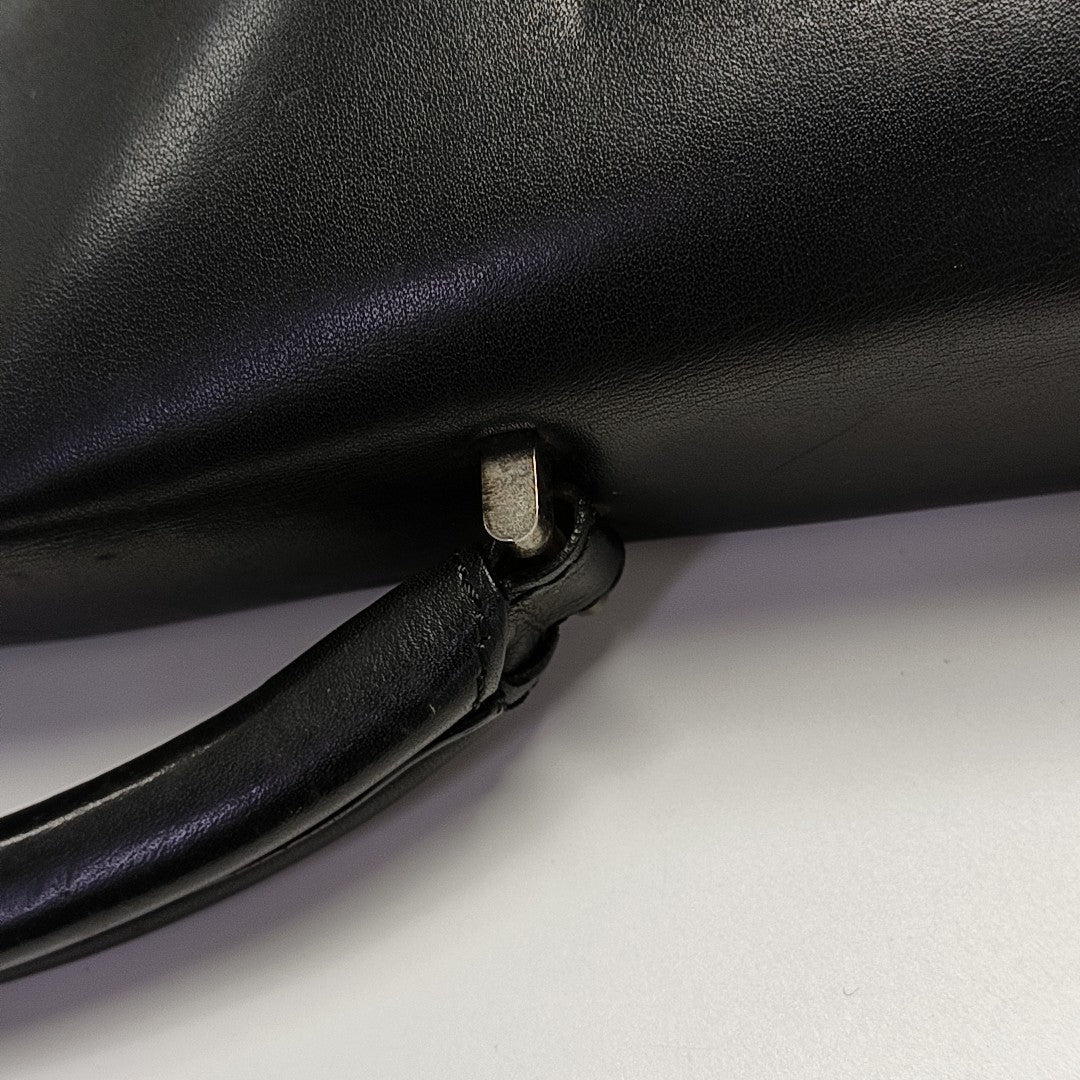 Calfskin Shoulder Bag Black