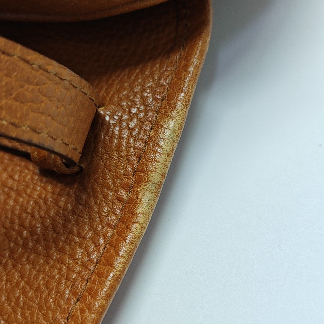 Calfskin Shoulder Bag Brown