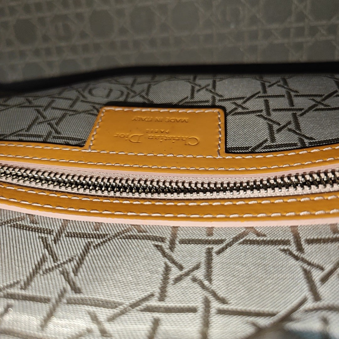 Lady Dior Large Cannage Patent Leather Orange