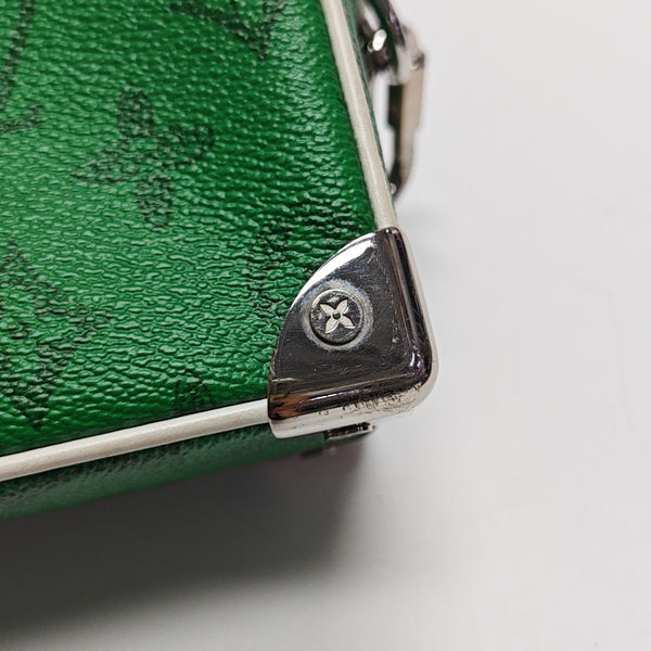 SOFT TRUNK Mini Monogram Coated Canvas Green