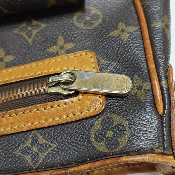 HUDSON MM Monogram Coated Canvas Brown