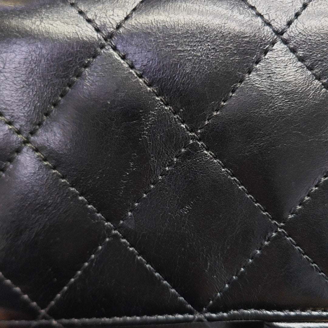Quilted Calfskin Shoulder Bag Black
