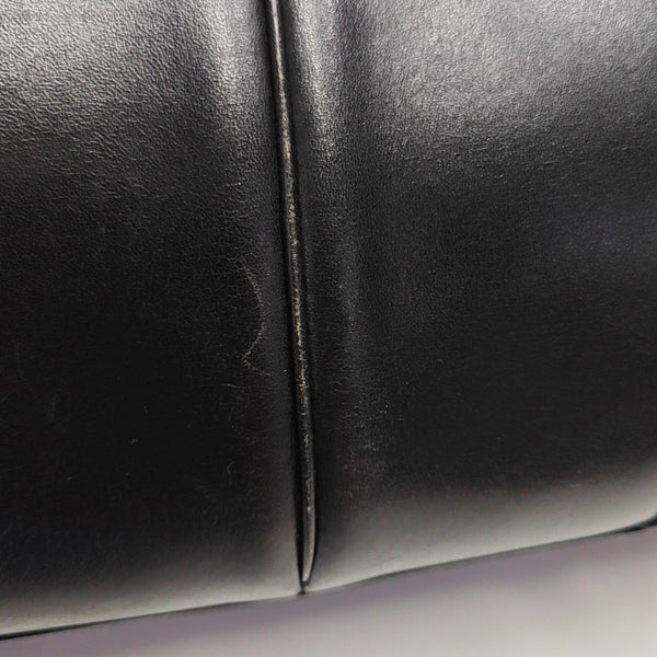 Calfskin Top Handle Bag Black