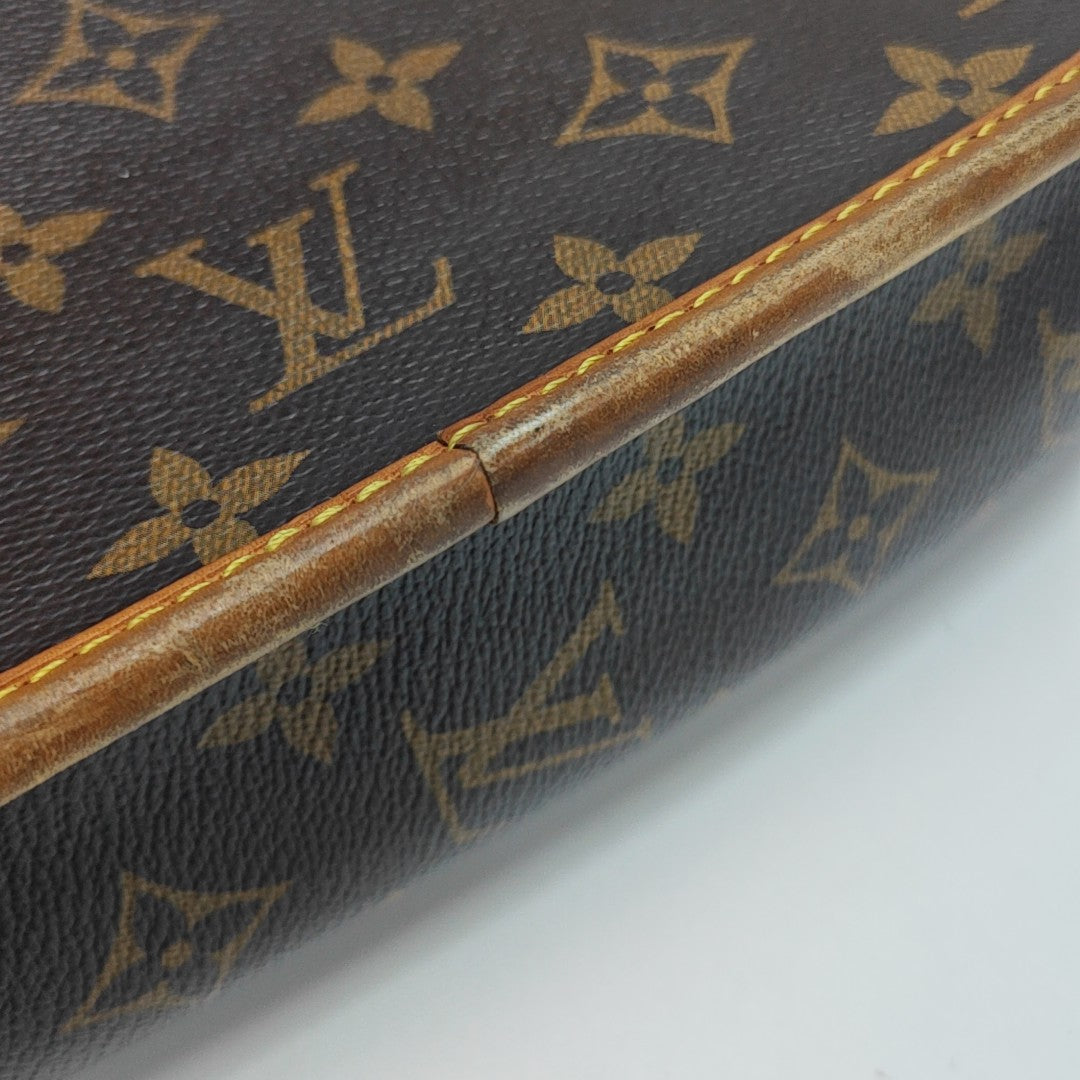 SOLOGNE PM Monogram Coated Canvas Brown