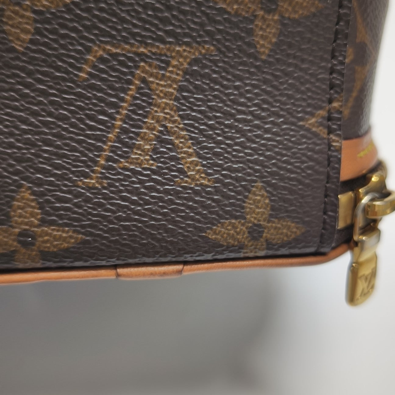 BOITE CHAPEAU Mini Monogram Coated Canvas Brown