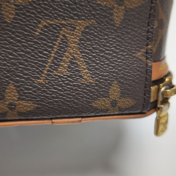 BOITE CHAPEAU Mini Monogram Coated Canvas Brown
