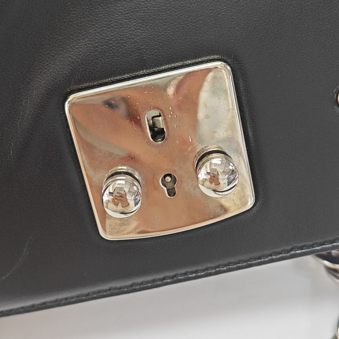 Lambskin Shoulder Bag Black