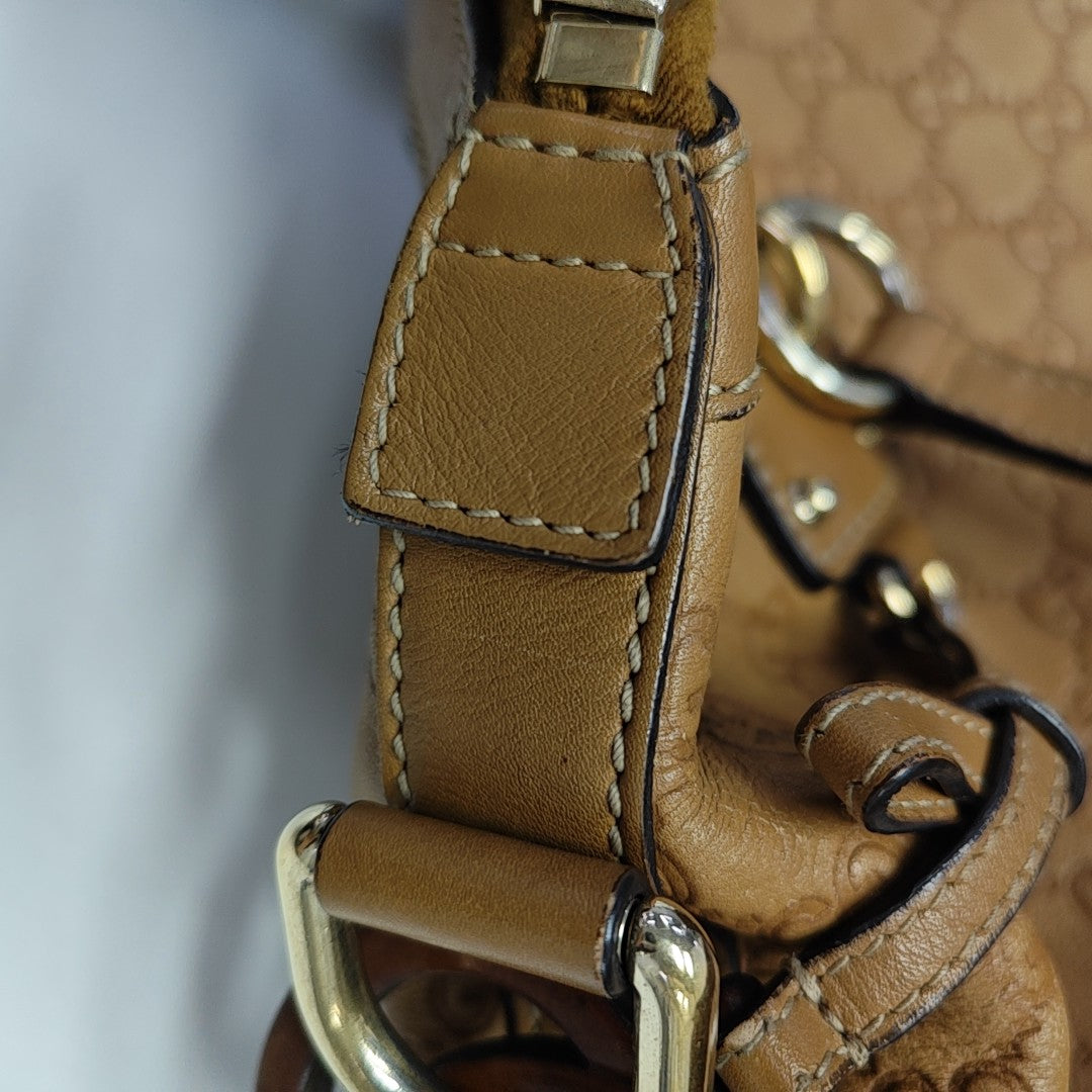 Ligne Shima Monogram Calfskin Brown