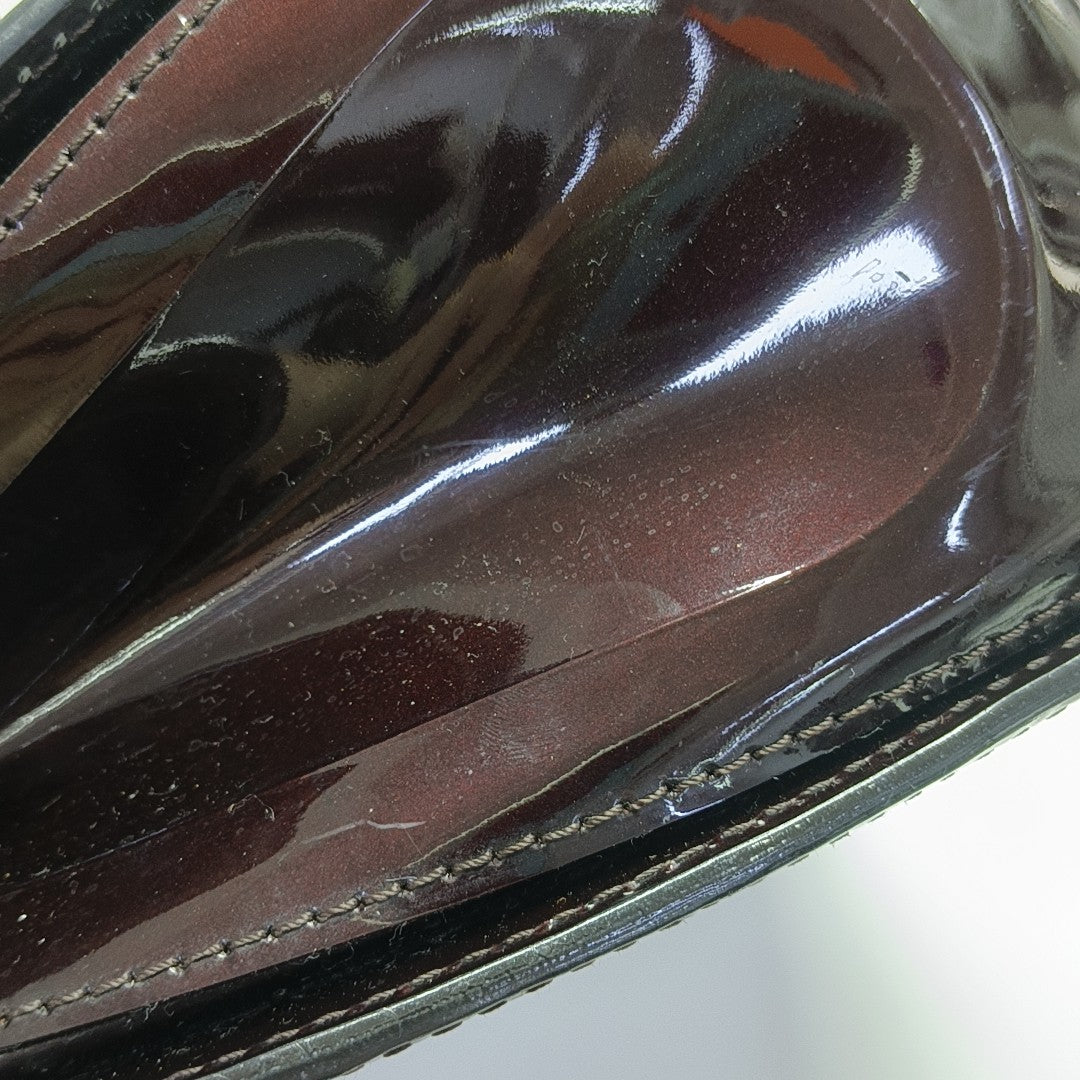 Monogram Patent Leather Shoulder Bag Red