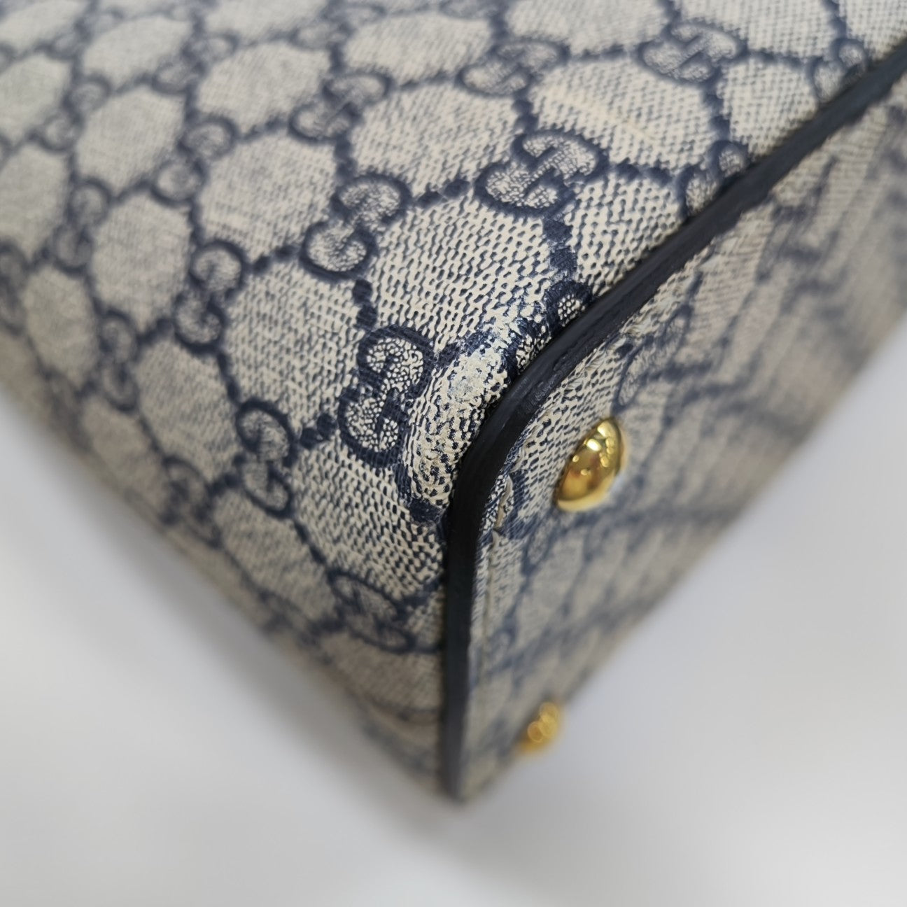 GG Blooms Monogram Coated Canvas Beige
