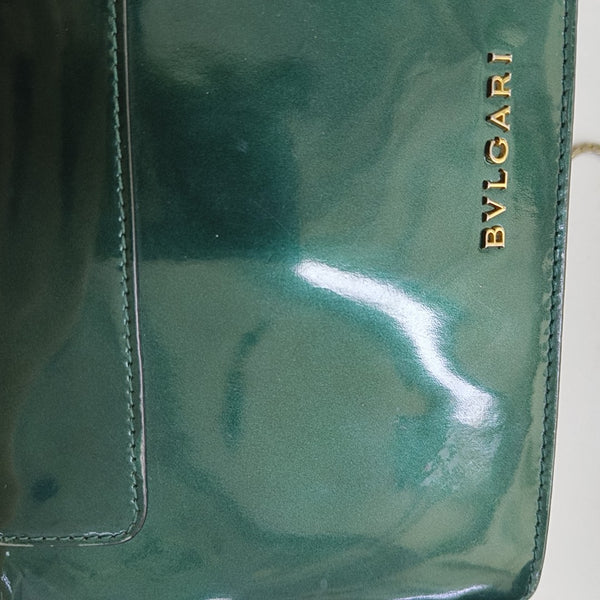 SERPENTI FOREVER Patent Leather Green
