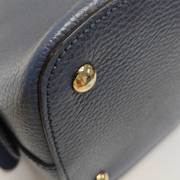 Calfskin Shoulder Bag Blue