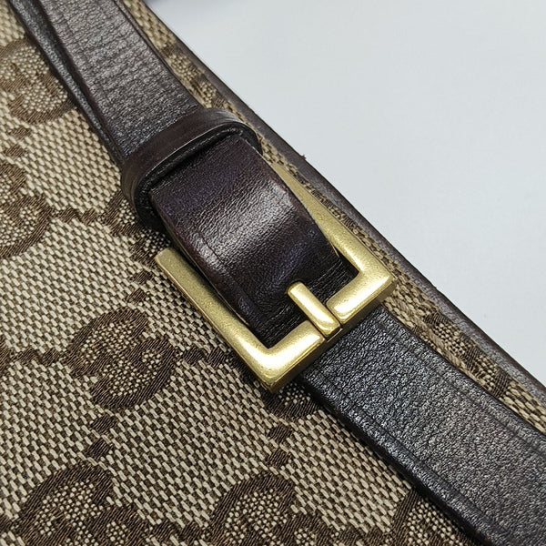 Monogram Canvas Tote Bag Brown